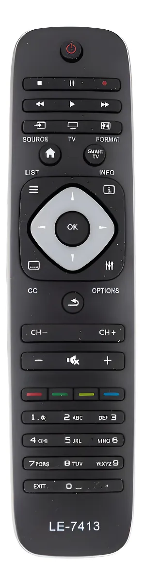 Controle Remoto Compatível Philips Rc2954101 Le-7413 Max7490