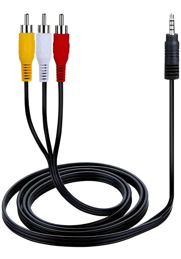 Cabo De Audio Video P2 3.5mm X 3 Rca Macho 1,5 Metros